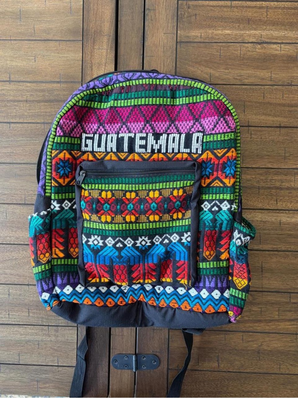 Guatemala Patterned Multicolor Backpack - Picture 2 of 6